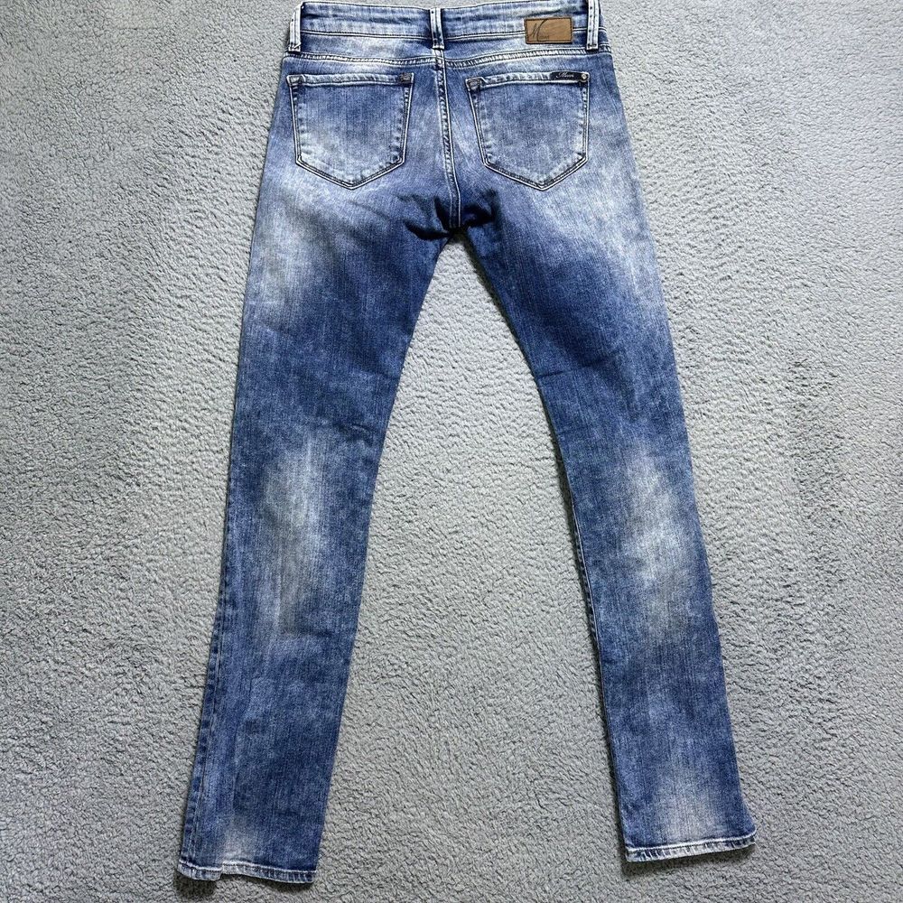 Mavi Jeans Womens 28 Emma Slim Boyfriend Distressed Blue Stretch Denim 28x30 Y2K - Picture 8 of 9